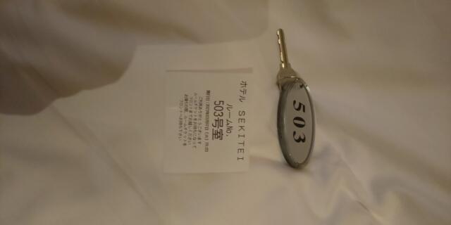 HOTEL SEKITEI(葛飾区/ラブホテル)の写真『503号室の受付表および、入室キーです』by ヒロくん!