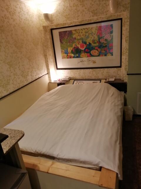 閉店？したホテル(ID:186087)(横浜市南区/ラブホテル)の写真『201号室　ベッド』by subro