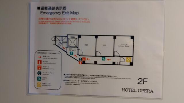 HOTEL OPERA (オペラ)(新宿区/ラブホテル)の写真『202号室、2階配置図です。(23,4)』by キジ
