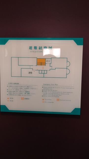 ホテル ラヴィⅡ(川崎市中原区/ラブホテル)の写真『213号室、避難経路』by Sparkle