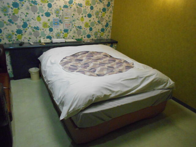 ニューポート(立川市/ラブホテル)の写真『203号室、ベッド』by もんが～