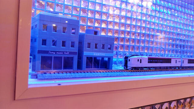 HOTEL SARA 錦糸町(墨田区/ラブホテル)の写真『205号室 壁の鉄道模型（１）』by 午前３時のティッシュタイム