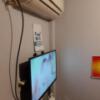 レンタルルーム スマイル(台東区/ラブホテル)の写真『１号室のエアコンとテレビ』by 上戸 信二