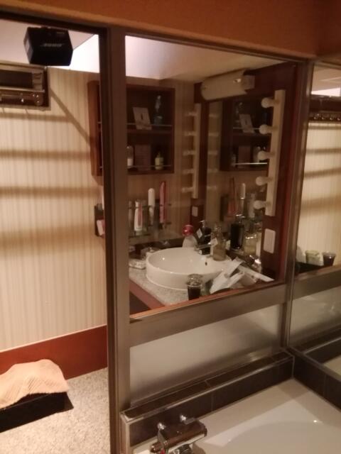 BEAUTY HOTEL BRASSINO(町田市/ラブホテル)の写真『205号室、浴室と洗面所がガラス張りです。(23,7)』by キジ