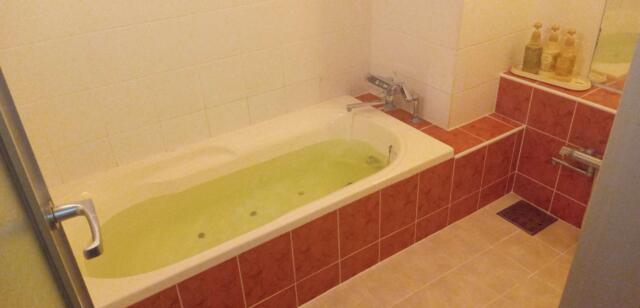 ドンキーズジャングル(千葉市中央区/ラブホテル)の写真『303号室　浴室　二人でも何とか入れます。レトロ感ありますが、十分です。』by K61