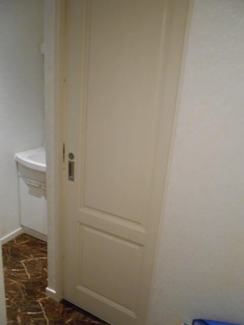 ホテルシティ(立川市/ラブホテル)の写真『407号室、トイレのドアは引き戸です。』by もんが～