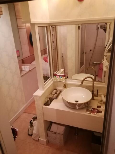 スイーツホテル 町田店(町田市/ラブホテル)の写真『210号室、洗面所です。(23,10)』by キジ