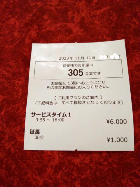 ホテル パルティノン(川崎市川崎区/ラブホテル)の写真『タッチパネルで部屋を選んだら出てきた紙を持って部屋へ。ルームキーは無し。』by なめろう