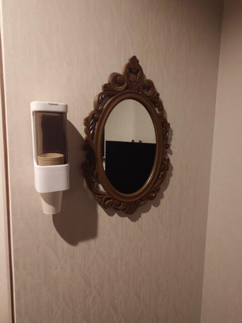 CARM HOTEL（カームホテル）(荒川区/ラブホテル)の写真『802号室設備（鏡、紙コップ）紙コップは衛生的で良かったです』by そこそこの人生