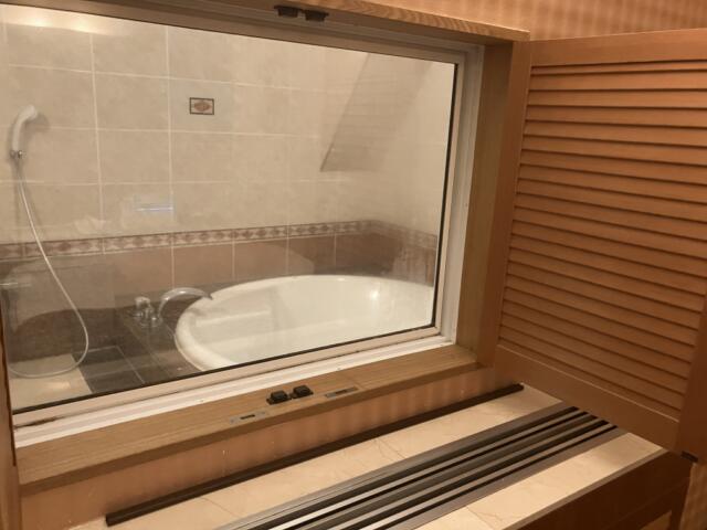 ホテル アシーナ(千葉市花見川区/ラブホテル)の写真『408 客室からの浴室』by festa9
