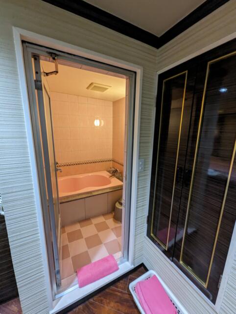 HOTEL アムール(台東区/ラブホテル)の写真『207号室　浴室入口』by ひこべえ