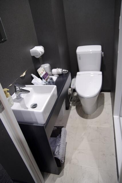 Hotel PARMAN(千葉市中央区/ラブホテル)の写真『406号室　トイレ＆洗面台』by マーケンワン