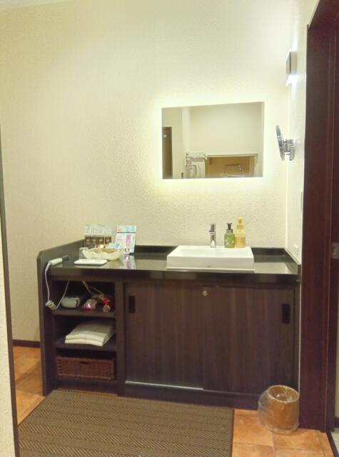 HOTEL 555(伊豆の国市/ラブホテル)の写真『104号室、洗面台です。(24,1)』by キジ