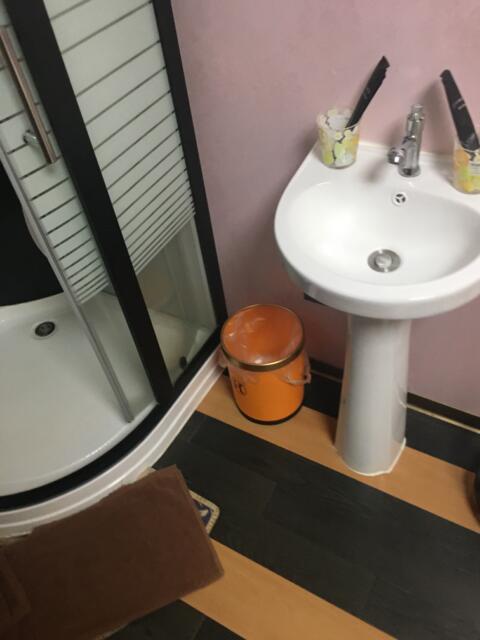 AKARENGA HOUSE（レンタルルーム）(荒川区/ラブホテル)の写真『301号室　洗面台、ゴミ箱』by ちげ