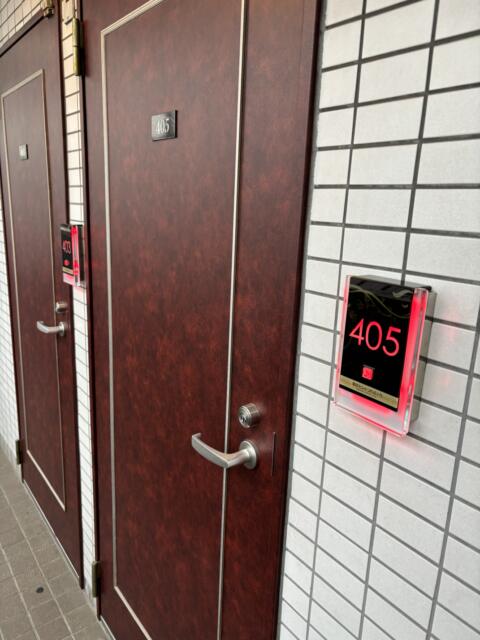 池袋セントラルホテル(豊島区/ラブホテル)の写真『405号室　玄関ドア』by たんげ8008