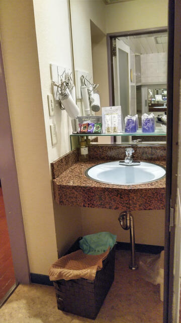 ホテル ルポ(墨田区/ラブホテル)の写真『201号室 洗面台』by 午前３時のティッシュタイム