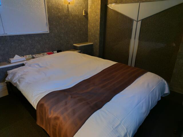 ホテル ルナ(郡山市/ラブホテル)の写真『210号室　ベッド』by ドレ狐