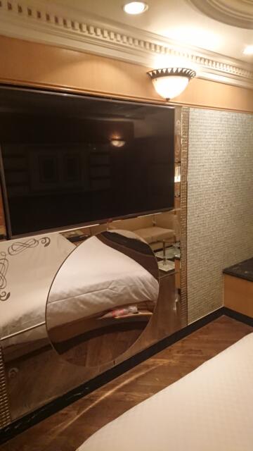 HOTEL TIFFARD（ティファード）(新宿区/ラブホテル)の写真『211号室、TVモニター。下は鏡です』by ビデ三郎