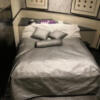 プルミエ(豊島区/ラブホテル)の写真『201号室（７）ベッド全景』by サトナカ