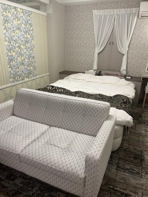 HOTEL L'ERMITAGE(エルミタージュ)(名古屋市熱田区/ラブホテル)の写真『203号室 ベッド』by 飴☆ミ