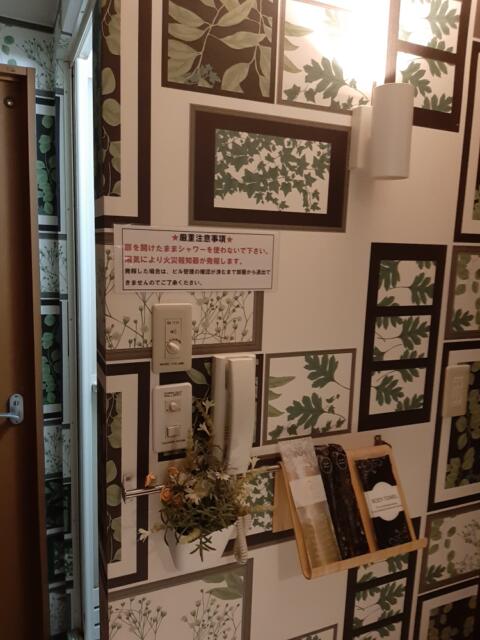 レンタルルーム bloom(ブルーム)(新宿区/ラブホテル)の写真『３０２号室　壁面に植物の絵』by 上戸 信二