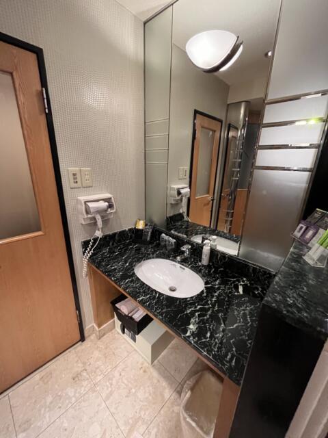 ニューシーズ鶯谷(台東区/ラブホテル)の写真『404号室　洗面所とトイレのドア』by ターボー⤴️