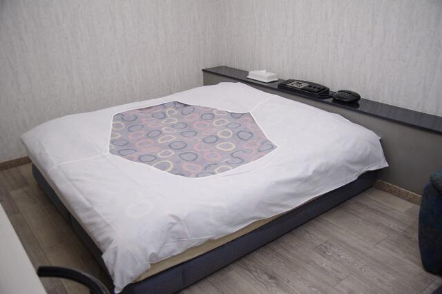 ホテルゆたか(新宿区/ラブホテル)の写真『303号室　ベッド』by マーケンワン