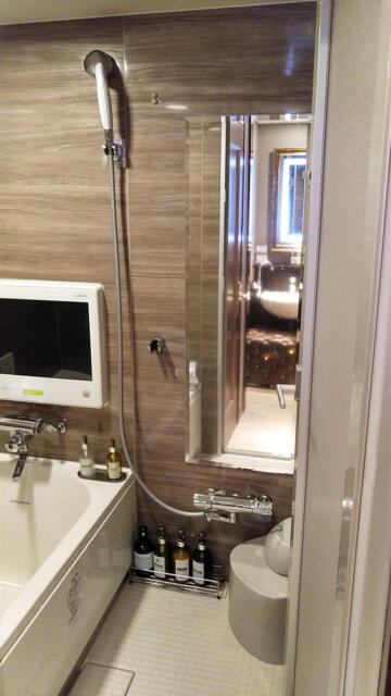 HOTEL GRANSKY（グランスカイ）(墨田区/ラブホテル)の写真『411号室 バスルーム洗い場（２）』by 午前３時のティッシュタイム