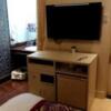 オリオン(立川市/ラブホテル)の写真『208号室（ベッド上から浴室、洗面方向）』by ＪＷ