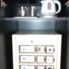 ホテル ユニオン(旭川市/ラブホテル)の写真『208号室 そのほか設備（電子ケトル、グラス、有料自動販売機、サービスのゴム）』by t0m0