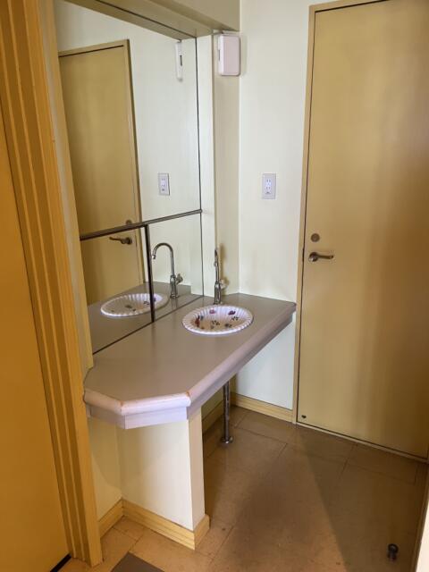ホテル ア・パッション(浜松市/ラブホテル)の写真『15号室　トイレ前の洗面台』by ま〜も〜る〜