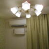 ホテルシティ(立川市/ラブホテル)の写真『306号室、天井の照明とエアコンなど』by もんが～