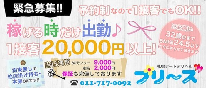 プリーズ(高収入バイト)(札幌発・近郊/デリヘル)