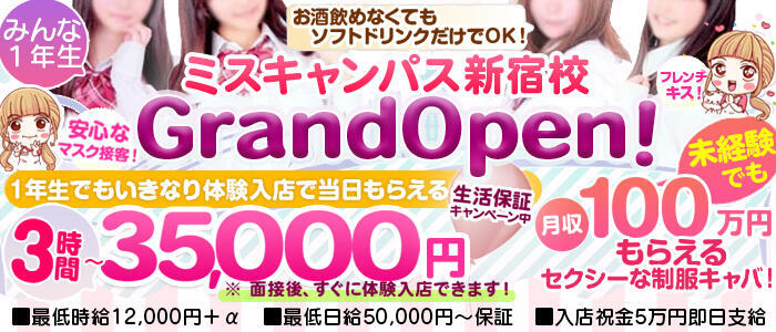 ミスキャンパス 新宿校(高収入バイト)(歌舞伎町/セクキャバ)