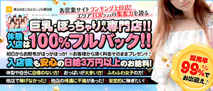 特徴 - 僕らのぽっちゃリーノin春日部(高収入バイト)（春日部発・近郊/デリヘル）