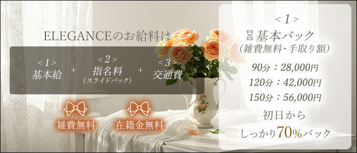 特徴 - ELEGANCE(高収入バイト)（麻布発・近郊/高級デリヘル）
