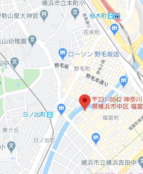 マップ｜ベイキュート（ソープランド/横浜福富町）