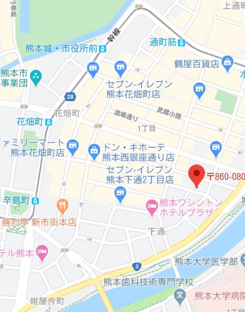 マップ｜フォーナイン熊本（ソープランド/中央街）