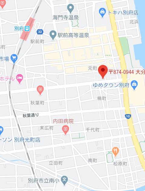 マップ｜スーパーMAX Stage1（ソープランド/別府）