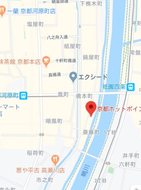 マップ｜京都ホットポイント（ファッションヘルス/京都河原町）