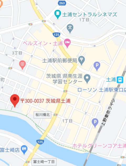 マップ｜土浦ビデオdeはんど（店舗型手コキ/土浦市桜町）