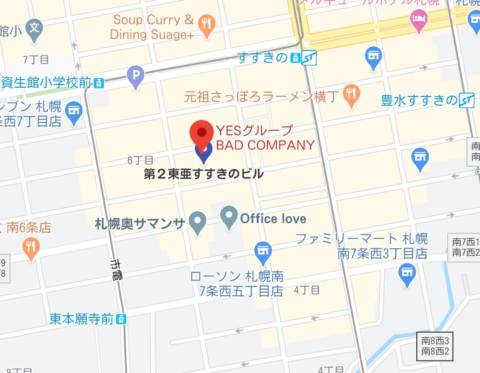 マップ｜BAD COMPANY 札幌（ファッションヘルス/すすきの）