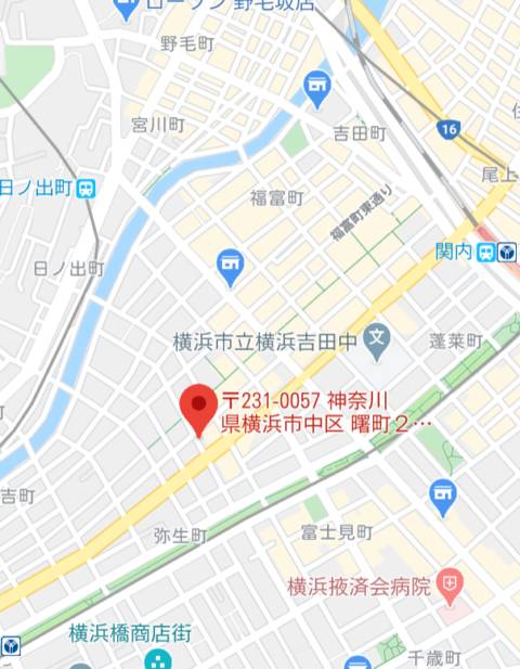 マップ｜ピンクハウス（横浜）（店舗型マットヘルス/横浜曙町）
