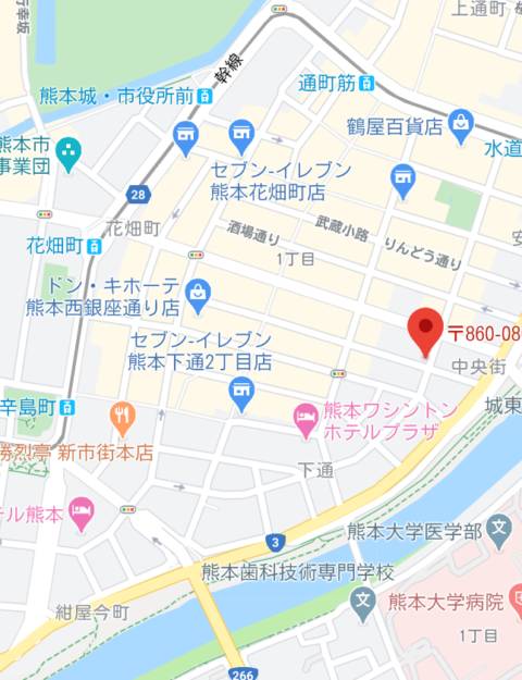 マップ｜熊本グラマーグラマー（ファッションヘルス/中央街）