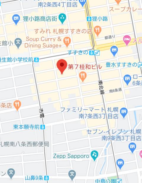 マップ｜プルプル倶楽部 札幌すすきの店（ファッションヘルス/すすきの）