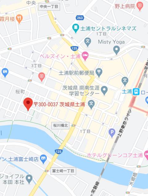マップ｜YESグループ　華女（ファッションヘルス/土浦市桜町）