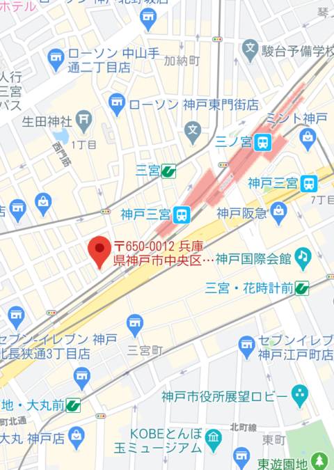 マップ｜神戸ホットポイント（ファッションヘルス/三ノ宮）