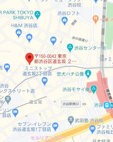 マップ｜渋谷平成女学園（ファッションヘルス/渋谷）