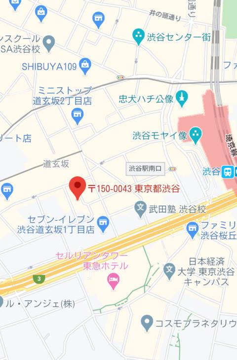 マップ｜シーファリ（ファッションヘルス/渋谷）