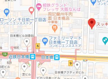 マップ｜スッキリ！！日本橋店（ホテヘル＆デリヘル/日本橋発・大阪全域）